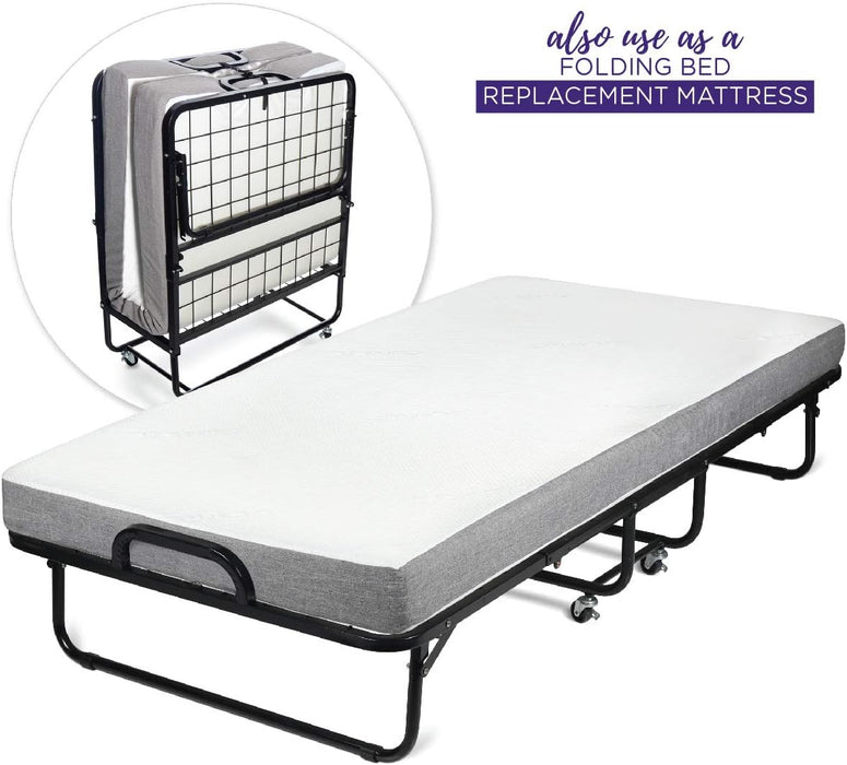 5 Inch Twin Mattress for Daybed, or Folding Bed Replacement - Twin Bunk Bed Tight Top Style Trundle Mattress Twin - Twin Mattress for Kids & Adults with Washable Cover - (2 Pack)