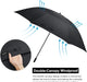 80 Inch Huge Large Oversize Golf Umbrella Double Canopy Vented Windproof Stick Umbrellas, 6.6 Ft Heavy Duty Outdoor Doorman Umbrella Family Umbrella