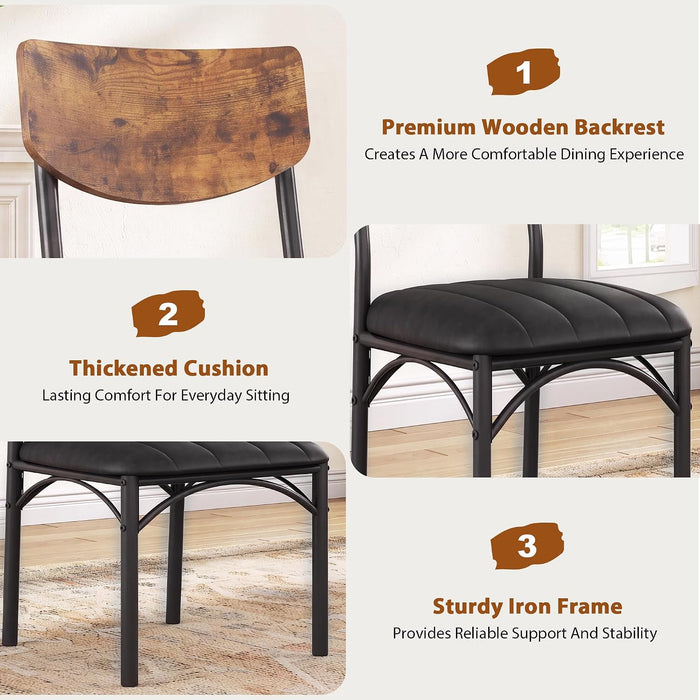 Dining Chairs Set of 4, Dining Room Chairs, Kitchen Chairs