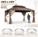 10x13 Feet SolidTop Gazebo Galvanized Steel Roofing
