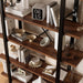 Bookshelf, Industrial Style Bookcase, Book Rack, Storage Rack Shelves in Living Room/Home/Office, Books Holder Organizer for Books/Movies (6-Tiers)