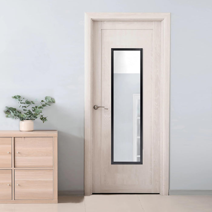 13X49 Black Rectangle Large Wall Mirror for Bathroom or Living Room