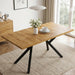 Extendable MDF Dining Table 47.2''-63'' for 4-6 People, Oak