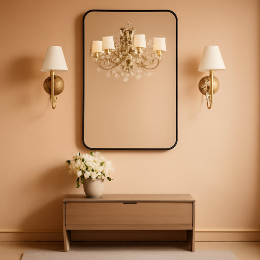 24"X36" Bathroom Mirrors for over Sink, Matte Black Rectangle Vanity Mirror