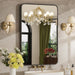 24"X36" Bathroom Mirrors for over Sink, Matte Black Rectangle Vanity Mirror