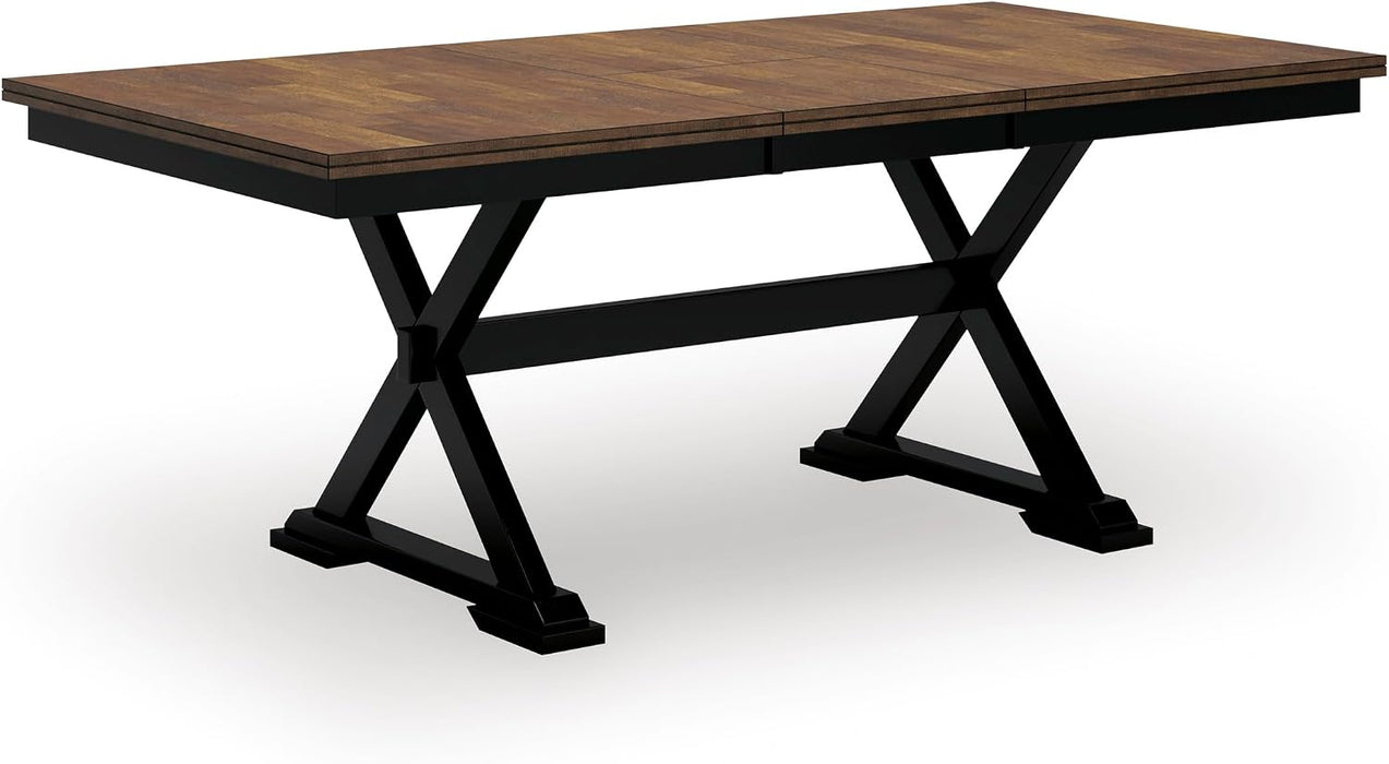 Signature Design by Ashley Wildenauer Extendable Dining Table, Farmhouse