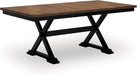 Signature Design by Ashley Wildenauer Extendable Dining Table, Farmhouse