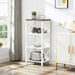 Narrow FourTier BookshelfUnit With Robust MetalFrame