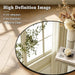 40 Inch round Mirror, Black Metal Frame Wall Mirror for Bathroom