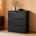 3 Drawer Lateral File Cabinet with Lock, File Cabinet for Home Office,Black