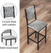 Gray Velvet Contemporary Counter Height Dining Set
