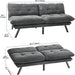 SlateGrey 70Inch Transformable Futon Sofa Bed StainResistant