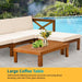 5-Piece Acacia Wood Outdoor Sofa Set Patio Bistro Set Furniture Outdoor Chat Conversation Table Chair Set with Water Resistant Cushions and Coffee Table for Beach Backyard Garden