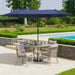 13 Ft Large Patio Umbrella, Double-Sided Twin, Outdoor Market Umbrella with Crank Handle, Powerful UV Protective, Navy Blue