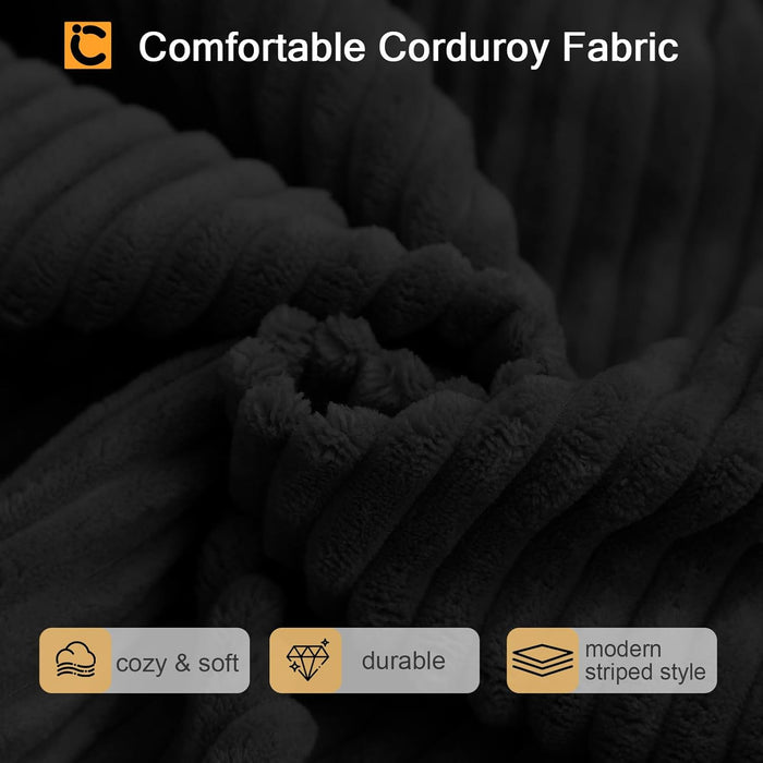 FourInOne Futon Sofa Bed Black Foldable LoungeChair