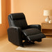 Leather Recliner Chair Faux Reclining Sofa Lazy Boy Glider Rocking Function with Armrest for Living Room Bedroom Home Theater Seating