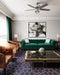 Quiet 52 Inch Reversible Brushed Nickel Ceiling Fan