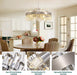 Crystal Chandelier 12 Light Brushed Nickel Dimmable