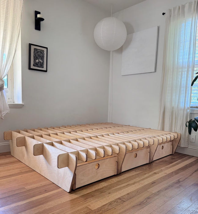 Birch Block BED FRAME