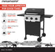 3-Burner Propane Gas Grill with Folding Side Tables, 30,000Btus, 429.81 Sq. In. Cooking Space, Stainless Steel Control Panel, Outdoor Kitchen Grill for Bbqs, Patios, and More - 720-0988EA