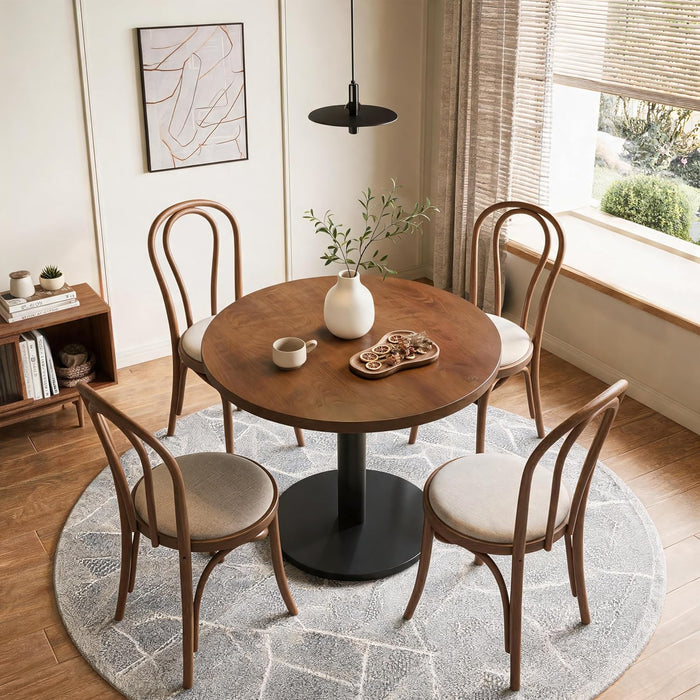 Circular Industrial Round Table 31.5Inch Solid Wood