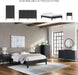Signature Design by Ashley Socalle Casual Queen Platform Bed with Metal Slats, No Box Spring Needed, Black