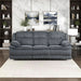 Mnul Double Reclining Sof, Corduroy Mnul Wll Hugger Recliner Couch, Pillow Top rms, Plush Fom Cushions over Pocket Coils, Cozy Reclining Sof for Living Room, Drk Gry
