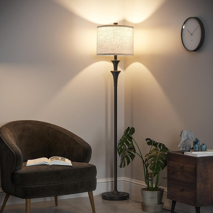63" Floor Lamps for Living Room，Tall Standing Lamp with LED Bulb