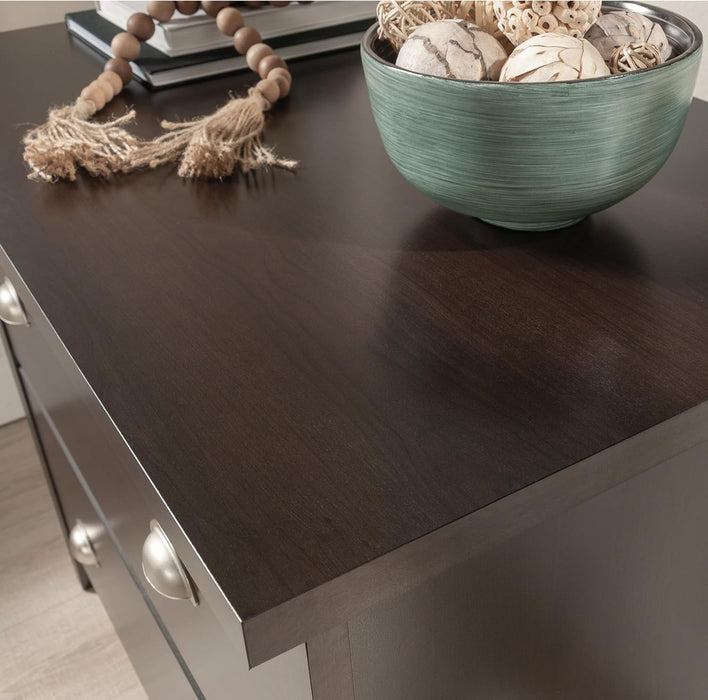 Summit Station 2-Drawer Lateral File Cabinet, Cinnamon Cherry Finish