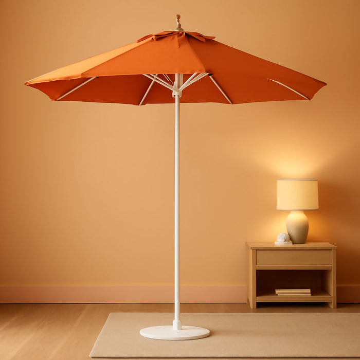 9' round Aluminum/Fiberglass Umbrella, Push Open,