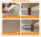 Light Brown Upholstered Midcentury Accent Chairs Pair