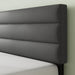 Piper Upholstered Platform Bed with Paneled Headboard, Queen
