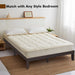 14 Inch King Size Rubber Wood Platform Bed Frame with Wood Slat Support