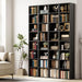 Bookshelf 8 Tier Set of 2, Tall Narrow Book Shelf, Corner Bookcase