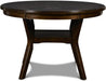 Solid Wood 5-Piece round Dining Set in Cherry Brown
