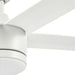 Merwry 52 In. Intergrated LED Matte White Ceiling Fan with Light and Remote Control