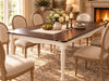 Elegantly Carved Dining Table,70.9" Solid Wood Kitchen Table for 6,Farmhouse Rectangle Table for 6 Persons,Carved Apron,Easy to Clean,Painted Finish,Fit Dining Room,Waterproof,Wn&Wt