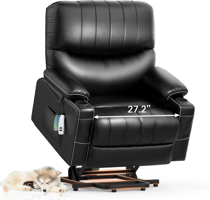 Large Lift Chair with Heat, Massage, & USB