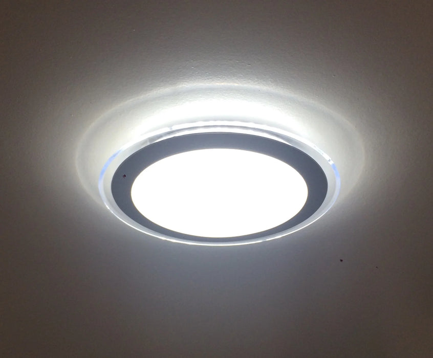 Depuely 13" Modern LED Flush Mount Ceiling Light Fixture round Close to Ceiling Light White LED Light for Kitchen Living Room Bedroom Kitchen Hallway Basement, CRI90+