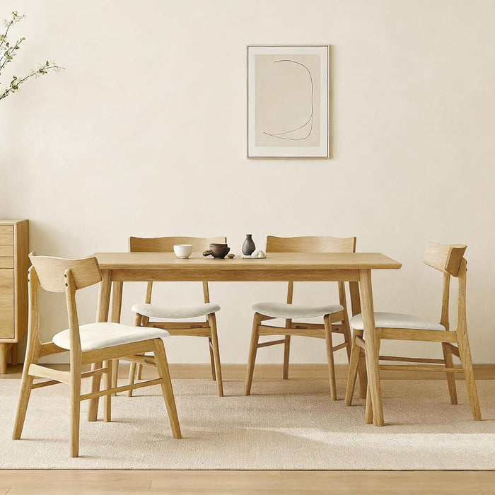 Wooden Dining Chairs Set of 4, Upholstered Kitchen Chairs, Original