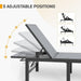 Outdoor Chaise Chairs & Table 3 Pieces Pool Lounge Chair, Adjustable Poolside Sunloungers Lay Flat Sunbathing Chaise with Backrest for Patio, Beach, Yard, Pool