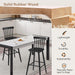 Windsor Wooden Barstools Set of 4 for Kitchen Island, Farmhouse 30 Inch Bar Height Stools Chairs with Spindle Back for Bar Bistro, Black