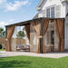 10x12 Chestnut Gazebo Mosquito Netting Outdoor Backyard