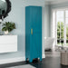 67Inch Peacock Blue Freestanding PowderCoated Steel Cabinet