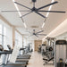 Black 120 Inch Reinforced Multipurpose Ceiling Fan