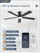 FiftyTwoInch MatteBlack Ultramodern Ceiling Fan LED Remote