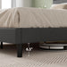 Piper Upholstered Platform Bed with Paneled Headboard, Queen