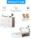 Queen Murphy Bed Cabinet Integrated Charging White