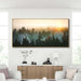 Large Foggy Forest Canvas Wall Art Landscape Mountain Painting 30X60 Inch Framed Wall Art for Bedroom Living Room Kitchen Office