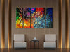 5 Panels Abstract Heart Oil Paintings Reproduction on Canvas Wall Art Decor Ready to Hang for Home Office Decorations Extra Large Modern 100% Hand Made Contemporary Impressionist Artwork